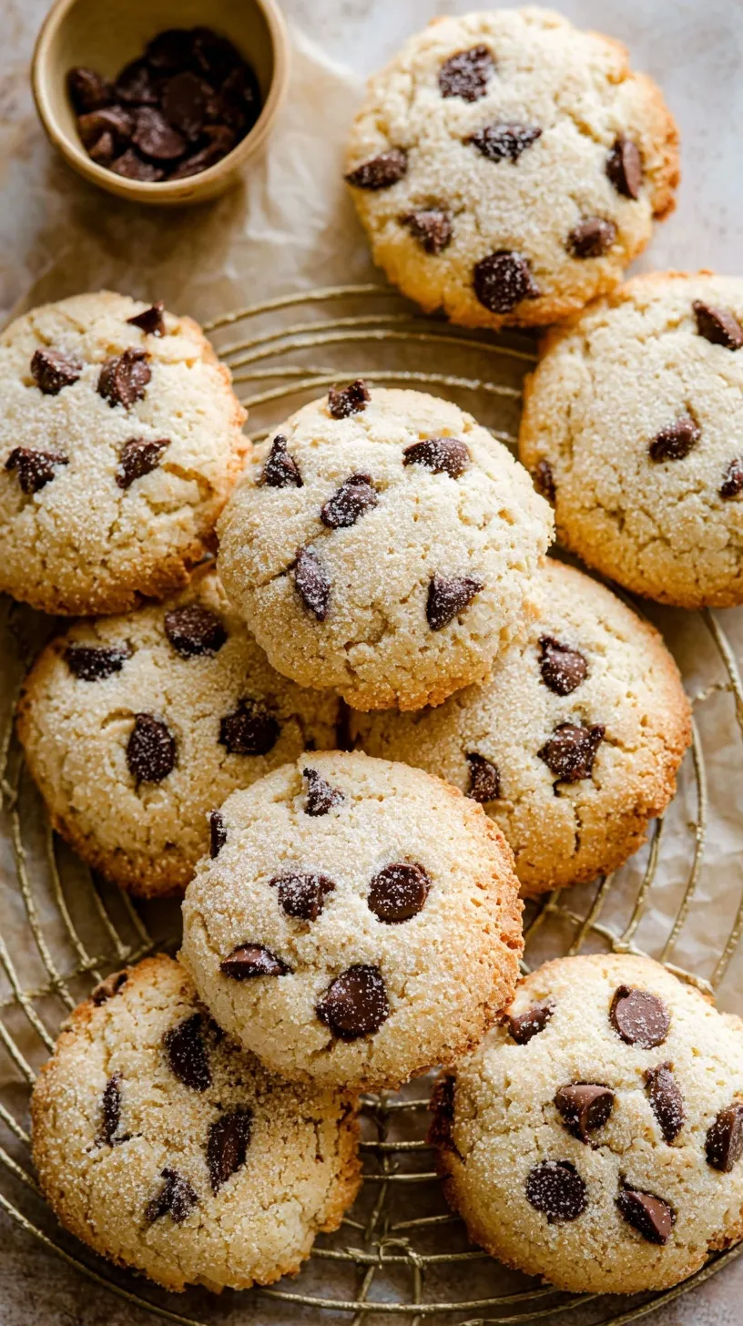 Close up of soft, golden brown cottage cheese cookies on a wire cooling rack.