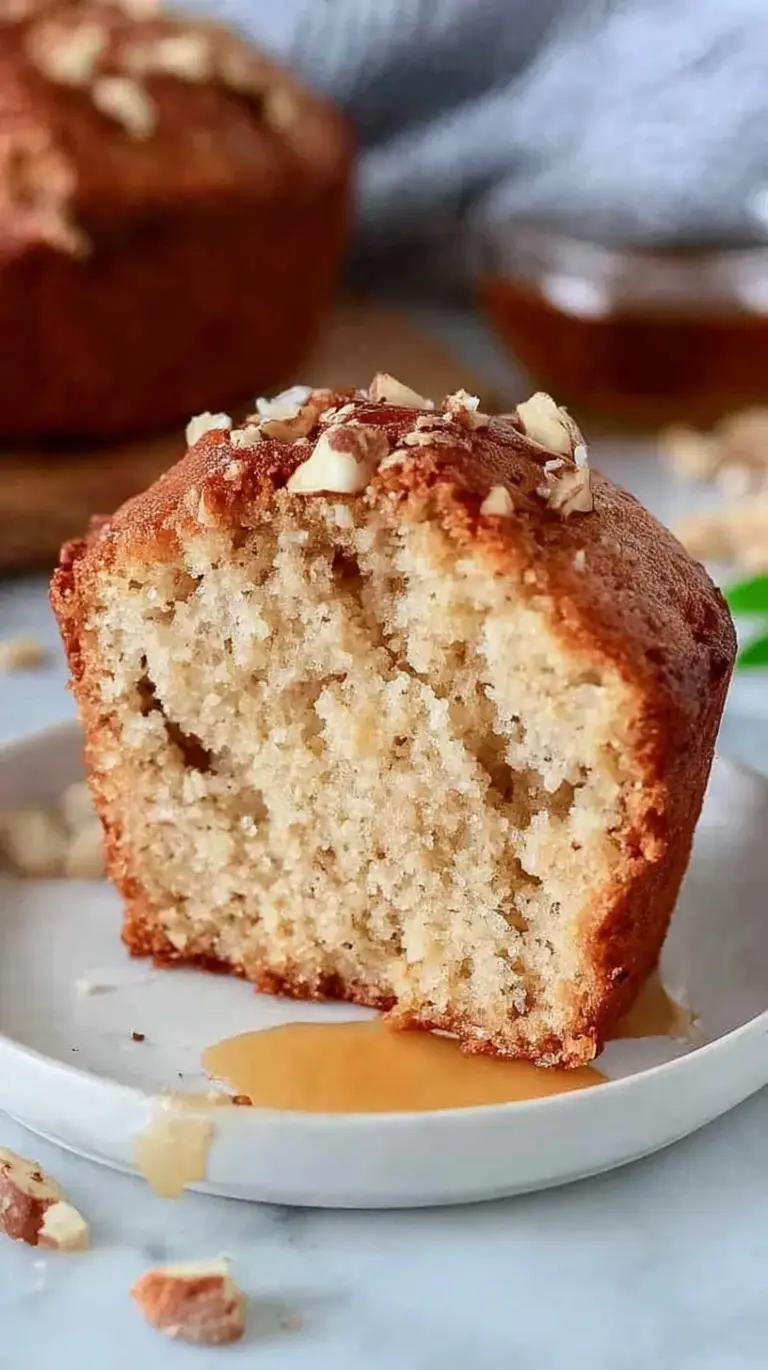 A slice of moist High Protein Greek Yogurt Cake on a plate with fresh lemon zest