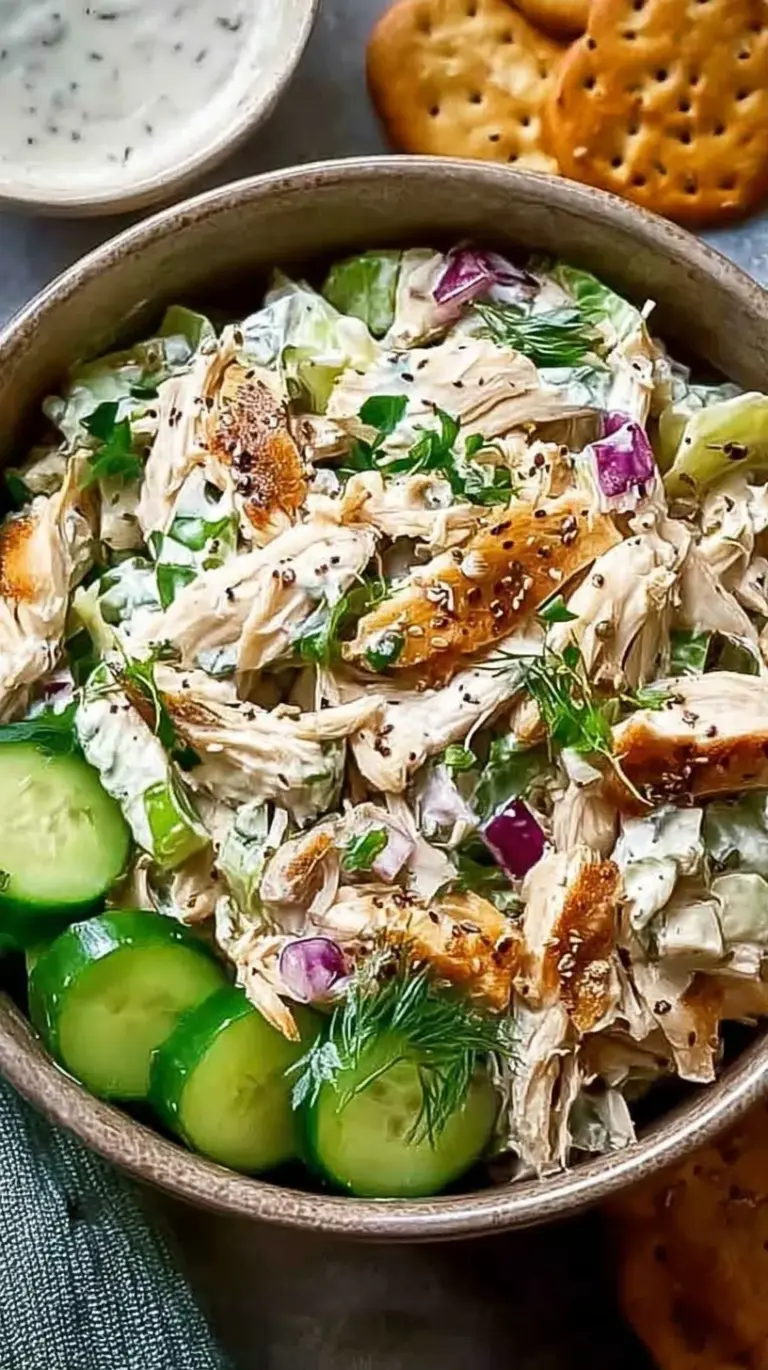 A bowl of creamy healthy rotisserie chicken salad with grapes and celery