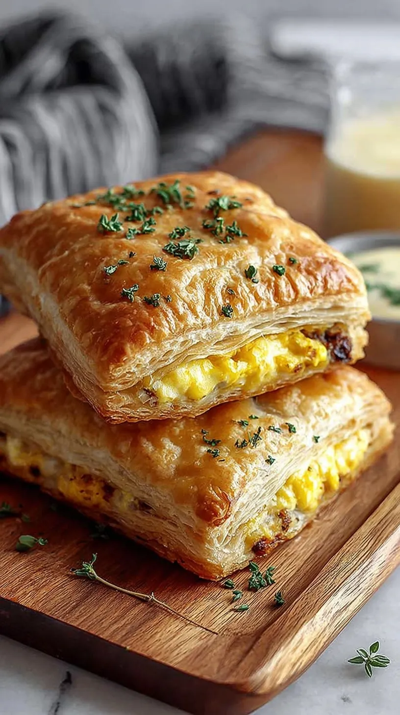 Golden brown savory breakfast pop-tarts topped with everything bagel seasoning on a baking sheet