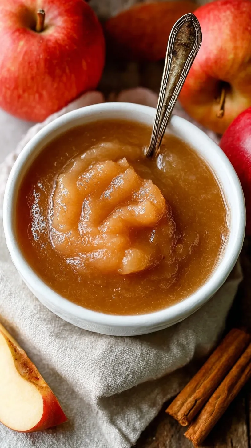A bowl of fresh, warm homemade applesauce topped with extra cinnamon.