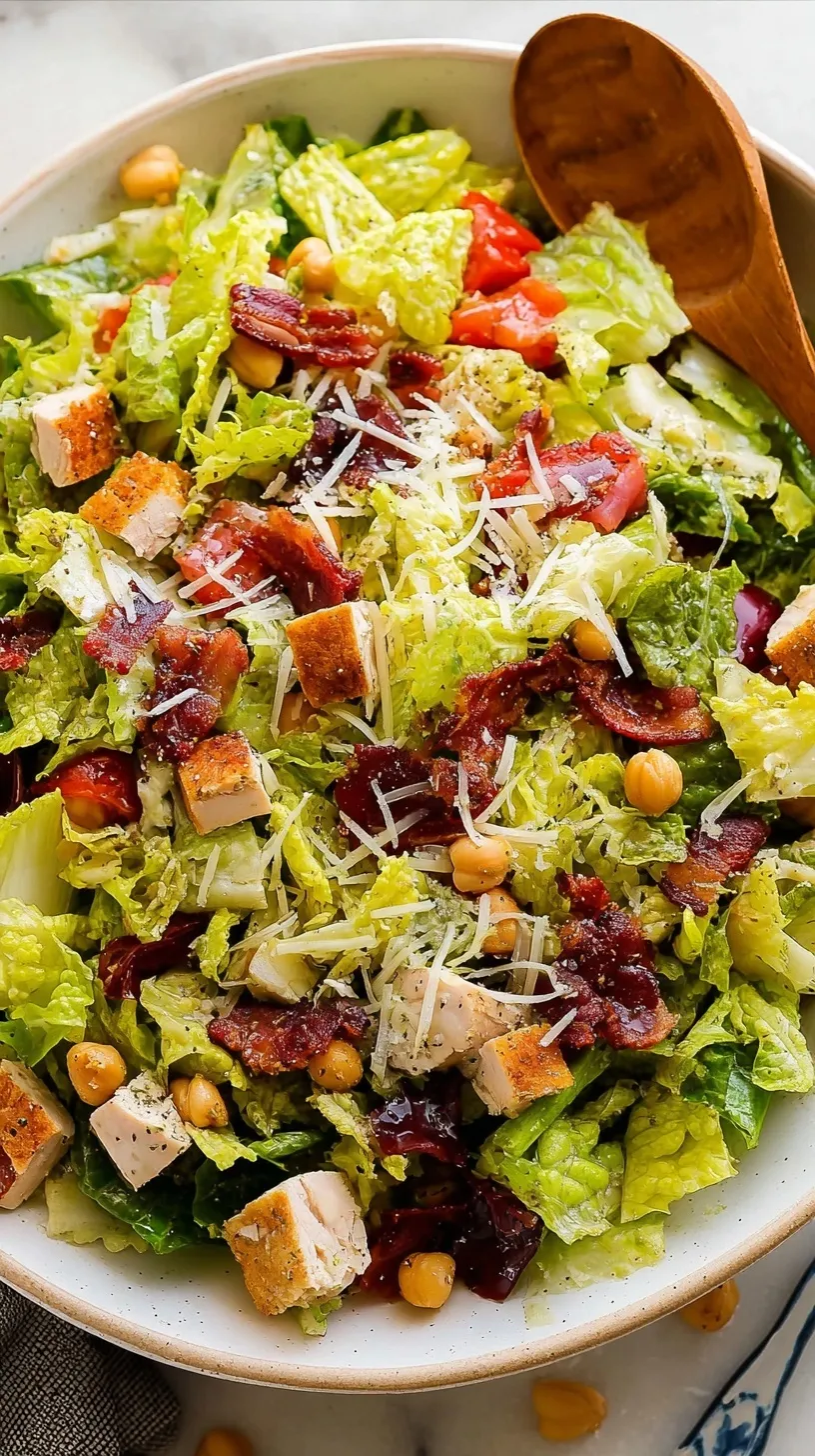 A vibrant Jennifer Aniston Salad in a white bowl featuring bulgur, chickpeas, herbs, and pistachios