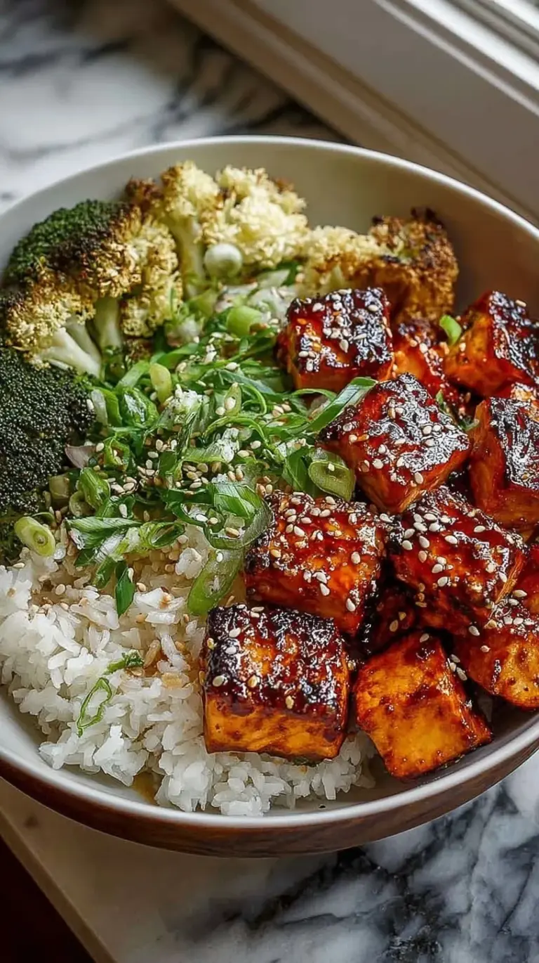 A vibrant Sriracha Honey Salmon Bowl with jasmine rice, avocado, and cucumber