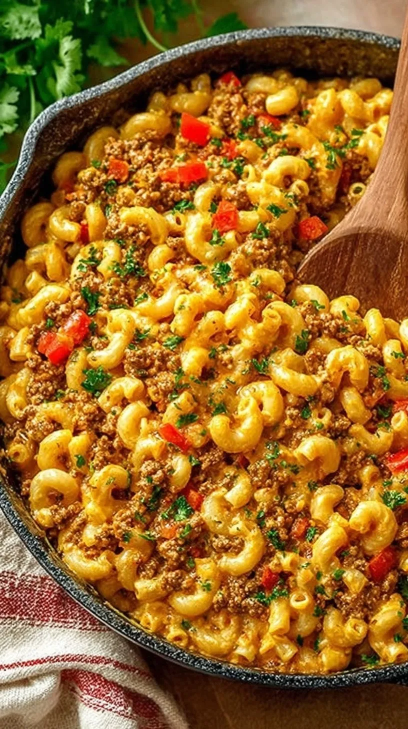 A bowl of creamy taco mac and cheese topped with fresh tomatoes and sliced jalapenos