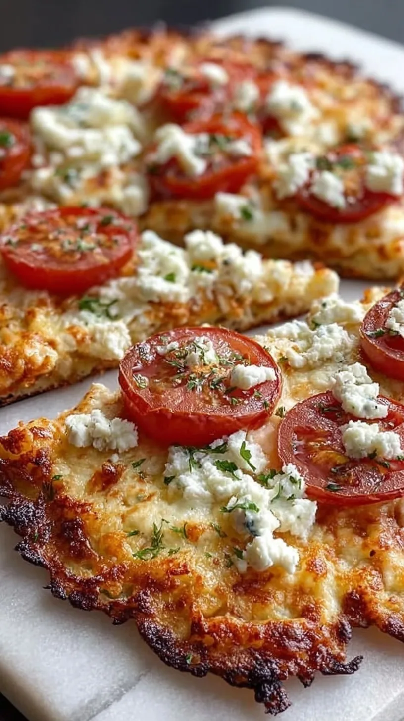 A crispy cottage cheese flatbread pizza topped with melted mozzarella, pepperoni, and fresh basil on parchment paper.